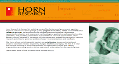 Desktop Screenshot of hornresearch.com