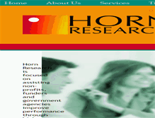 Tablet Screenshot of hornresearch.com